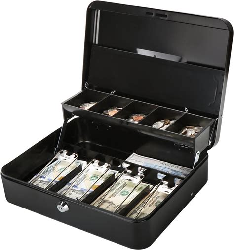 jssmst large cash box new metal money box|Jssmst Large Cash Box with Lock .